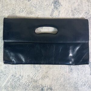 HOBO black leather clutch